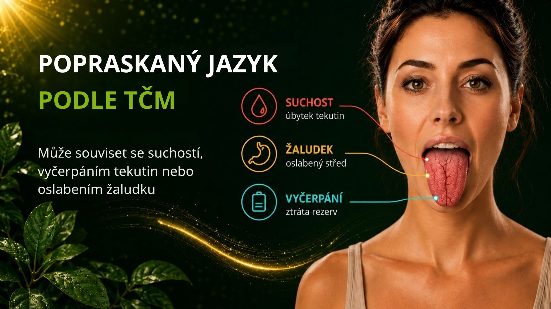 Popraskaný jazyk podle TCM – praskliny na jazyku, suchost a vyčerpání tekutin